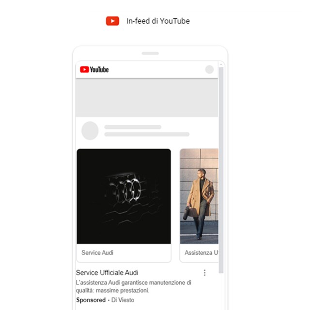 Annuncio in-feed su YouTube - Demand Gen Concessionaria Auto