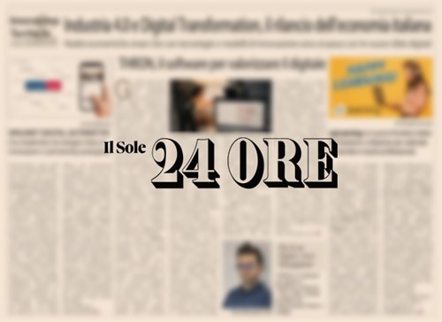 Aujourd'hui, "Il Sole 24 Ore" parle de nous.